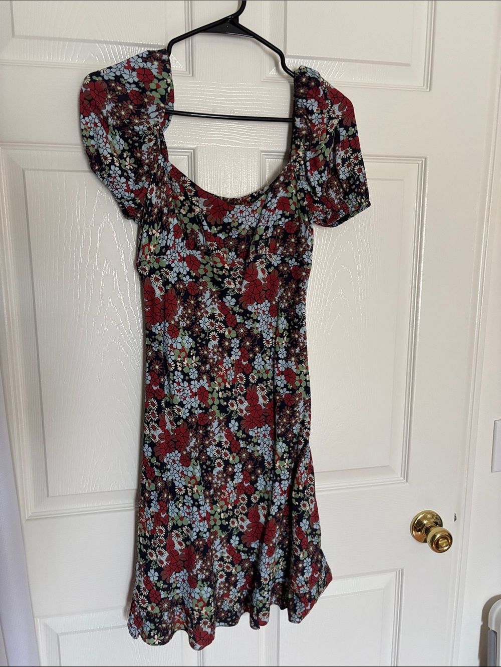 Sunday Best Red Multi Floral Mini Dress